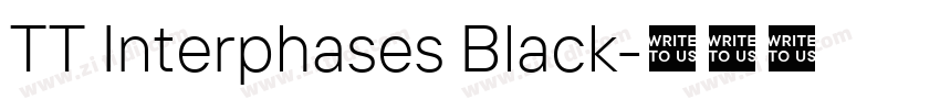TT Interphases Black字体转换